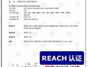歐盟REACH報(bào)告,認(rèn)證證書(shū),低壓電機(jī)reach認(rèn)證