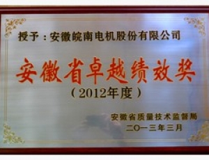 安徽省卓越績(jī)效獎(jiǎng)
